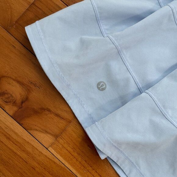Women Lululemon Pace Rival Mid-Rise Skirt *Long Yoga Tennis in Pastel Blue 6 - Picture 5 of 6